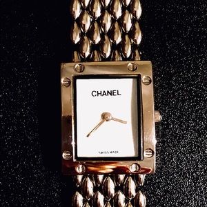 CHANEL WATCH VINTAGE GOLD PLATED SPECIAL EDITION